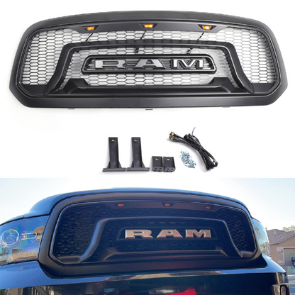 2013-18 Ram 1500 Hood Front Grille Honeycomb Dodge Bumper Grill ABS Front Bumper Generic