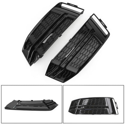 2016-2018 Audi S4/A4 B9 S-Line 8W0807681F 8W0807682F Pair Front Fog Light Cover Bumper Grill Generic
