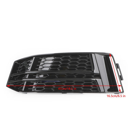 2016-2018 Audi S4/A4 B9 S-Line 8W0807681F 8W0807682F Pair Front Fog Light Cover Bumper Grill Generic