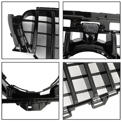 2016-2019 Mercedes Benz W213 E-Class E200 E300 E400 E43 GTR Style Grill Front Glossy Black Grille With Star Emblem