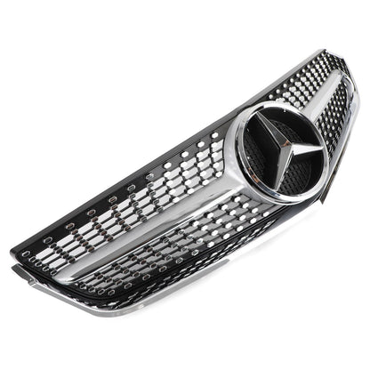 2009-2013 Mercedes Benz E-Class W207 C207 Coupe Convertible AMG Front Grill Chrome Replacement Grille