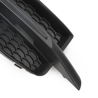 2010-2014 Audi A1 Sline 8X0807682B 2PCS Front Bumper Fog Light Grille Black Honeycomb Cover Grill