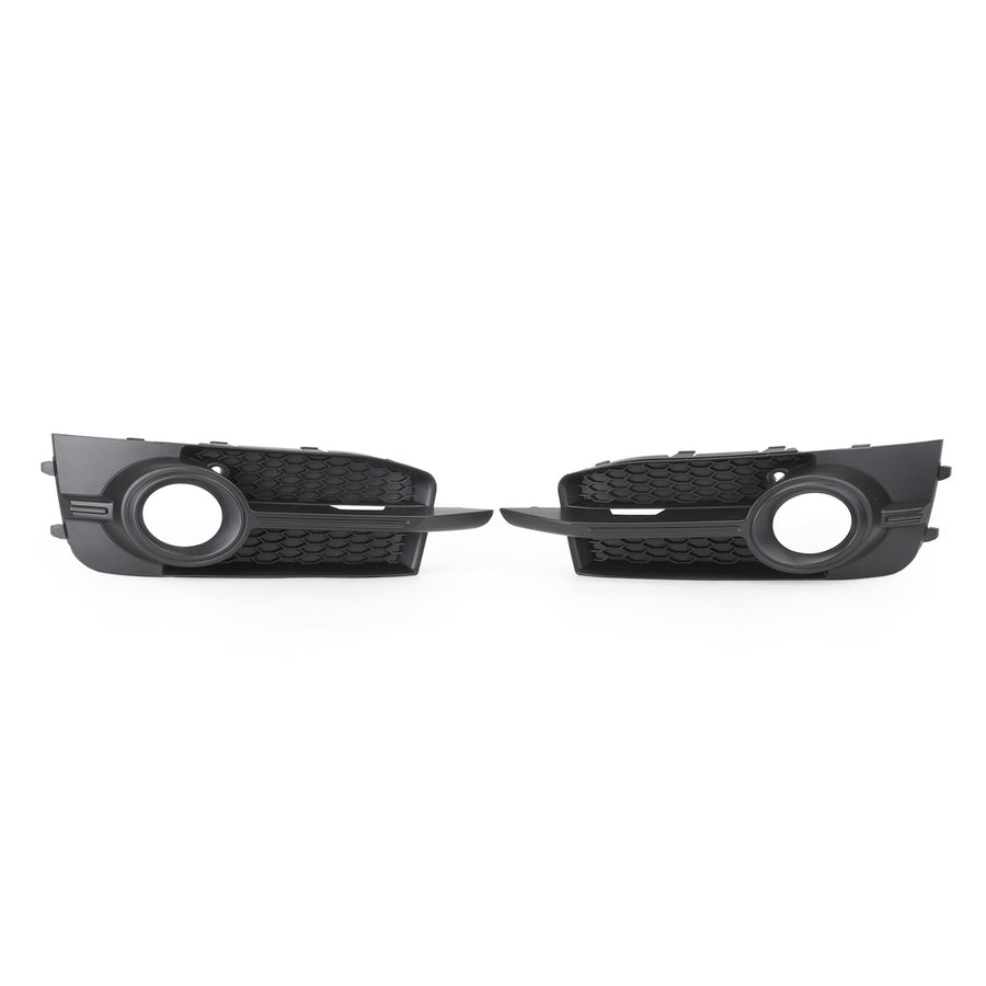 2010-2014 Audi A1 Sline 8X0807682B 2PCS Front Bumper Fog Light Grille Black Honeycomb Cover Grill