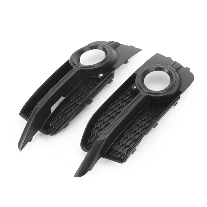 2010-2014 Audi A1 Sline 8X0807682B 2PCS Front Bumper Fog Light Grille Black Honeycomb Cover Grill