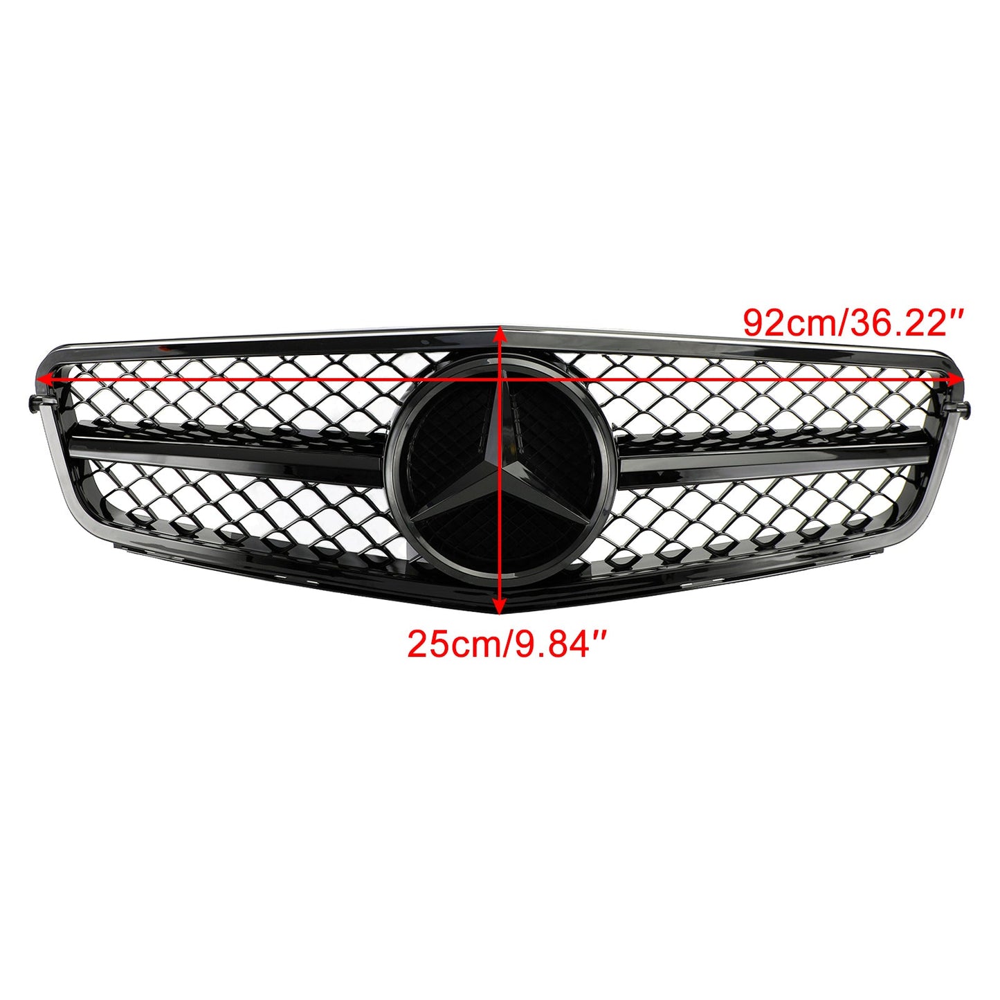 2008-2013 Mercedes Benz C-Class W204 C250 C300 C350 Front Bumper Grill Black Grille