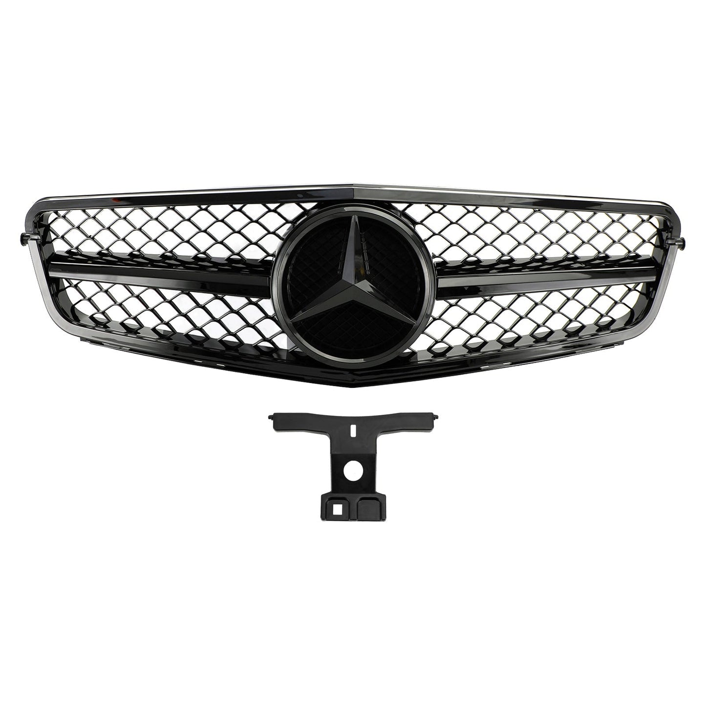 2008-2013 Mercedes Benz C-Class W204 C250 C300 C350 Front Bumper Grill Black Grille
