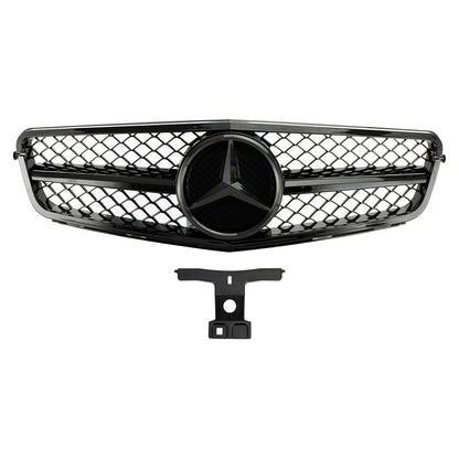2008-2013 Mercedes Benz C-Class W204 C250 C300 C350 Front Bumper Grill Black Grille