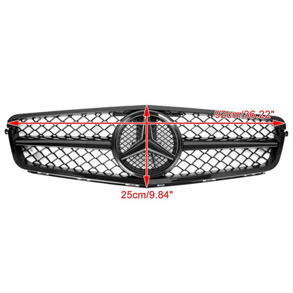 2008-2014 Benz C-Class W204 C300 C350 Front Bumper Grille Grill w/LED