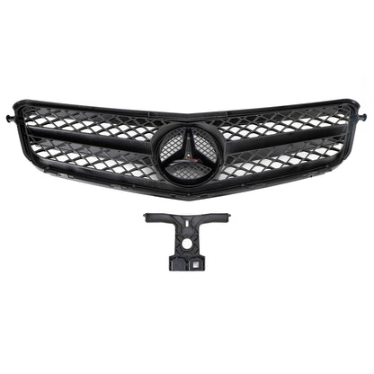 2008-2014 Benz C-Class W204 C300 C350 Front Bumper Grille Grill w/LED