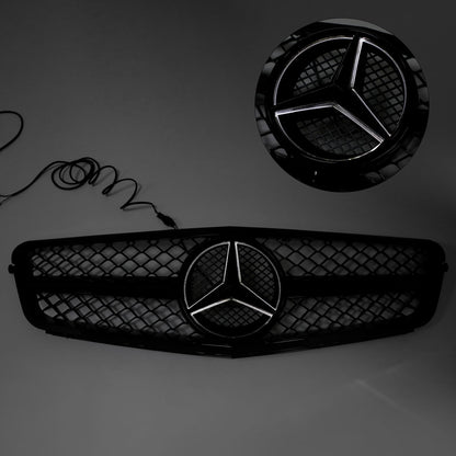 2008-2014 Benz C-Class W204 C300 C350 Front Bumper Grille Grill w/LED