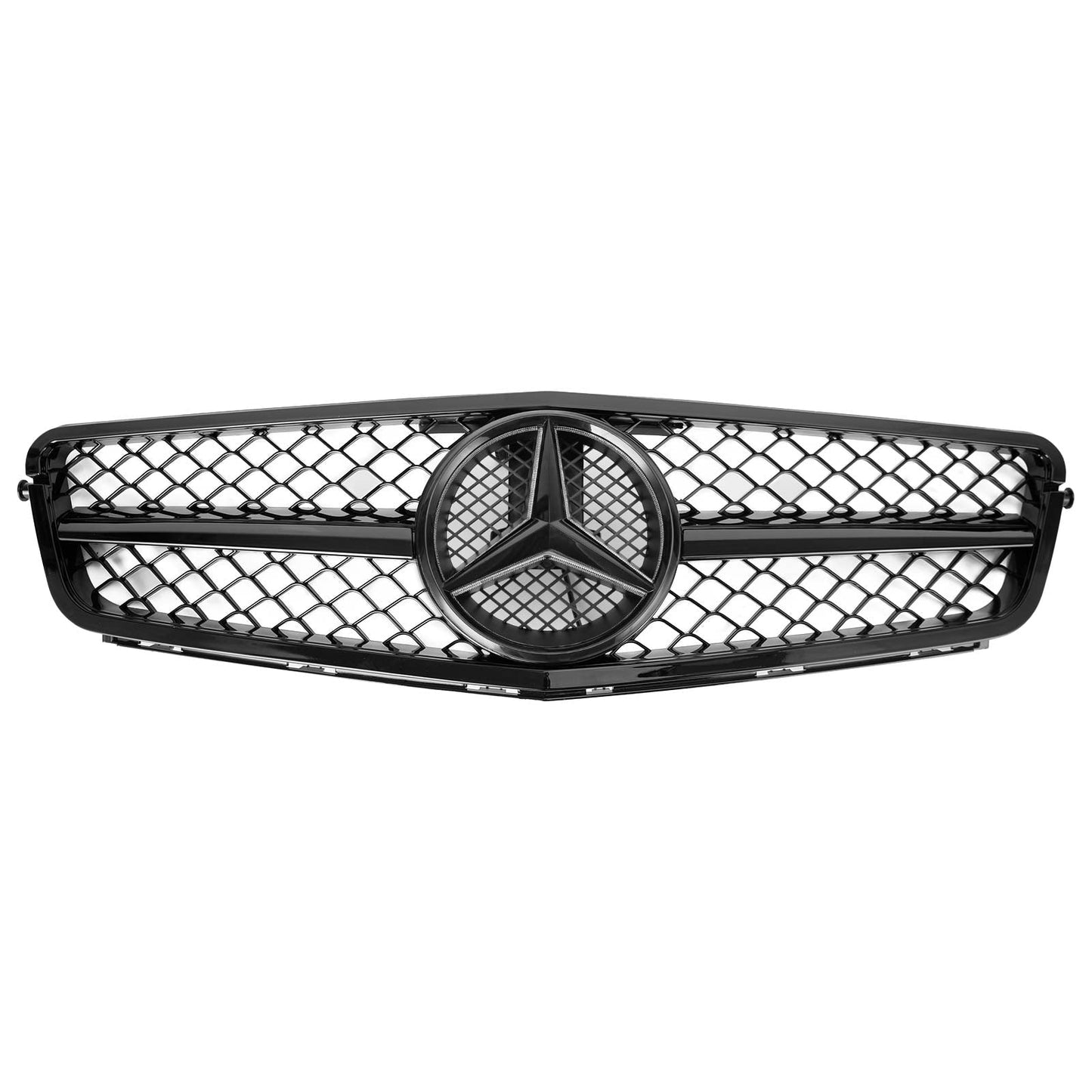 2008-2014 Benz C-Class W204 C300 C350 Front Bumper Grille Grill w/LED