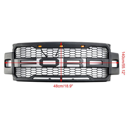 2017-2019 Ford F-250 F-350 F-450 Raptor Style Front Bumper Grill Generic