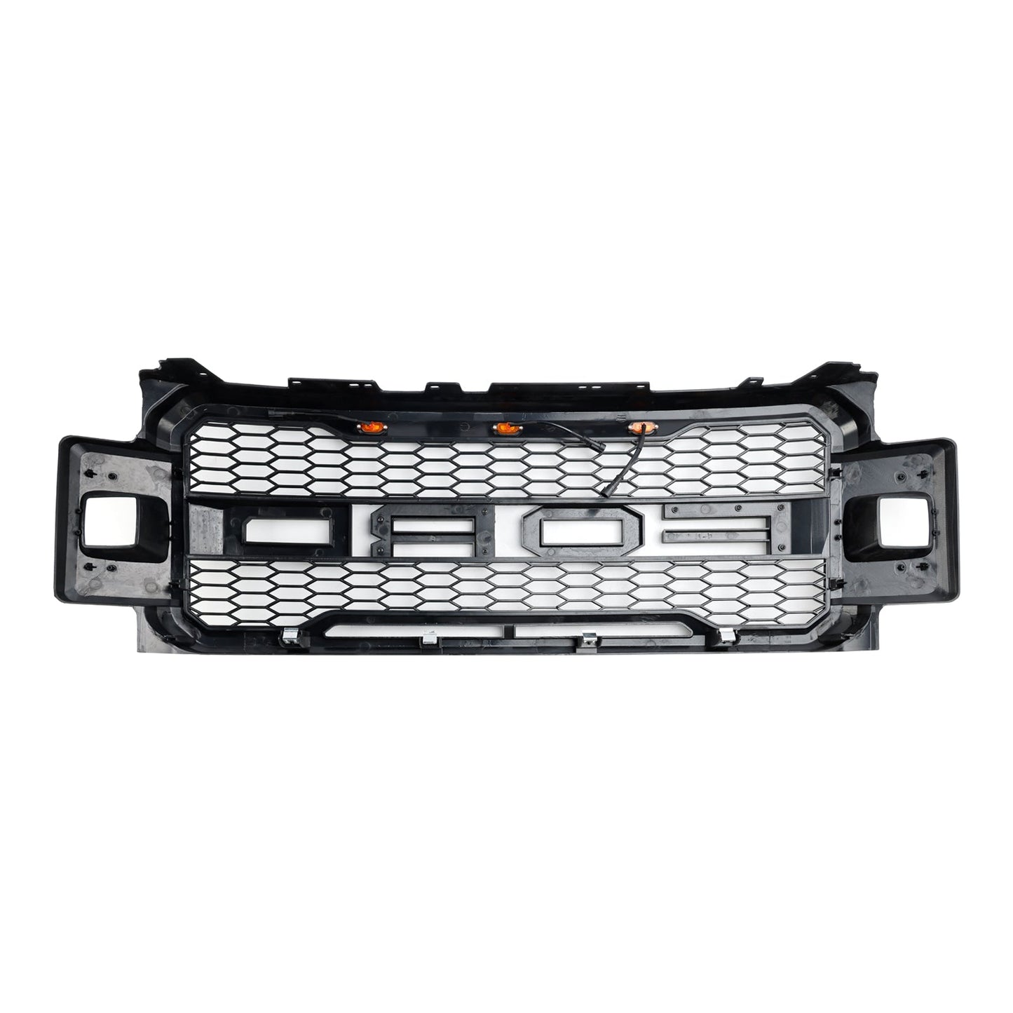 2017-2019 Ford F250 F350 F450 Raptor Style Front Bumper Grill with LED Light Generic
