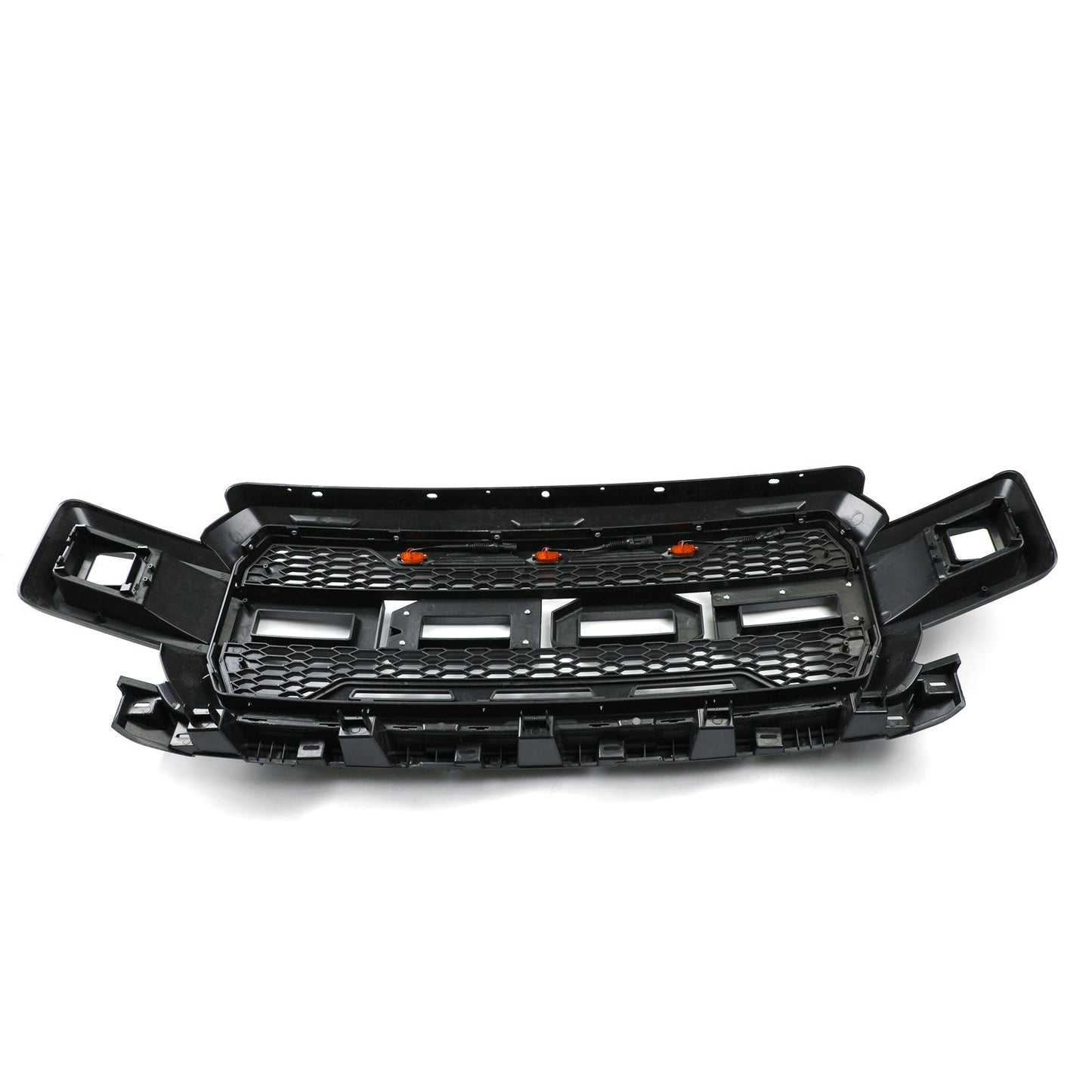 2018-2020 Ford F150 Raptor Style Front Bumper Grill Black Grille W/ LED