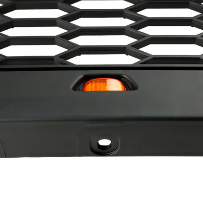 2018 2019 2020 Ford F-150 Raptor Style Grille With LED Lights Front Bumper Replacement Matte Black Grille