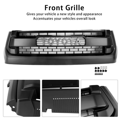 2014-2018 Toyota Tundra TRD PRO Style Honeycomb Grill Replacement Matt Black Grille