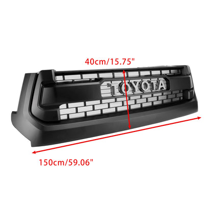 2014-2018 Toyota Tundra TRD PRO Style Honeycomb Grill Replacement Matt Black Grille