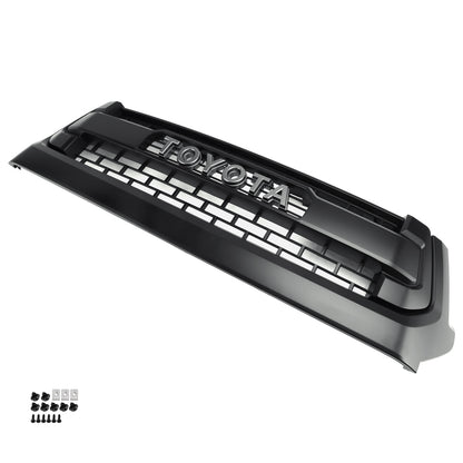 2014-2018 Toyota Tundra TRD PRO Style Honeycomb Grill Replacement Matt Black Grille