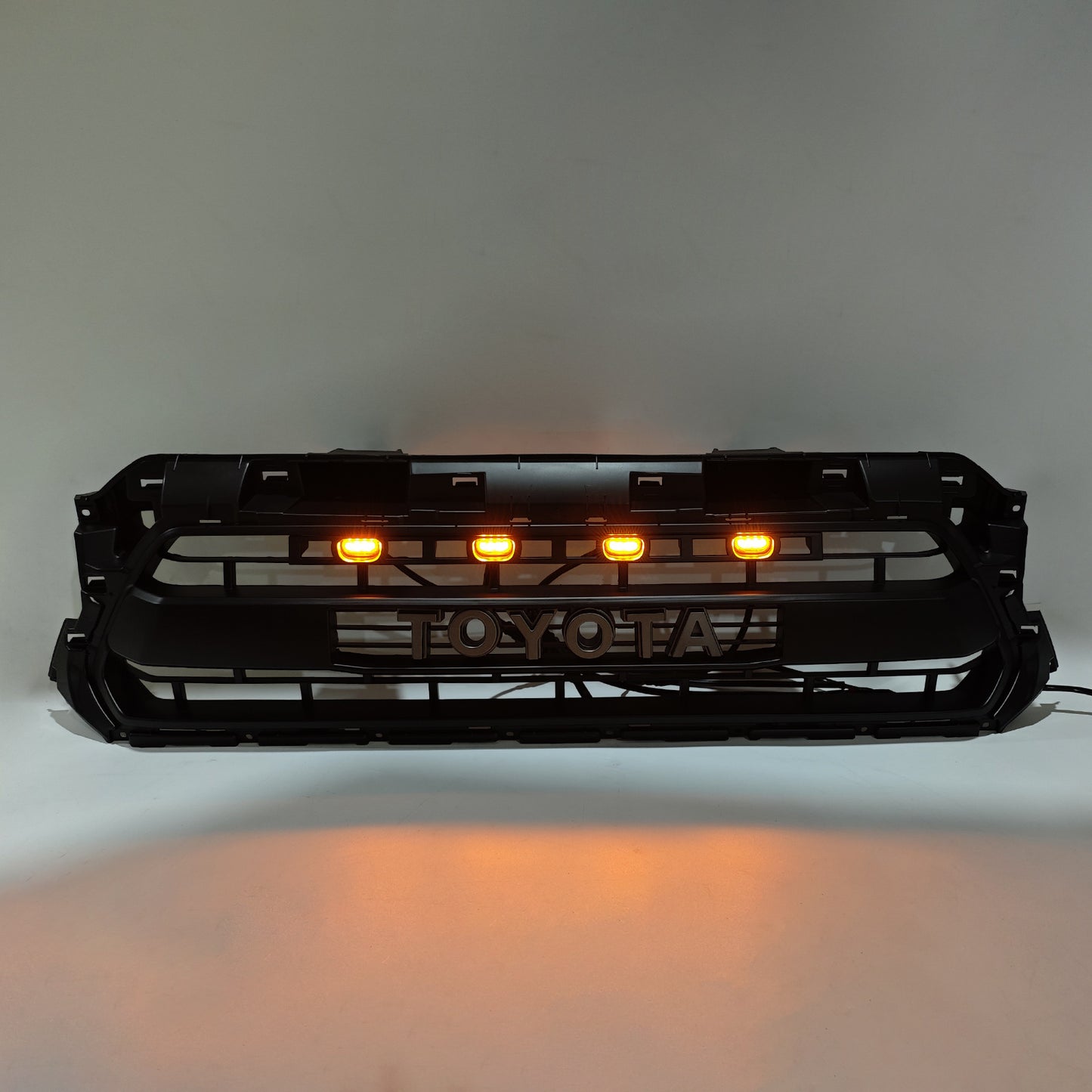 Toyota 2012 2013 2014 2015 Tacoma Front Grille TRD PRO Style Mesh Matte Black Grill W/ LED Light