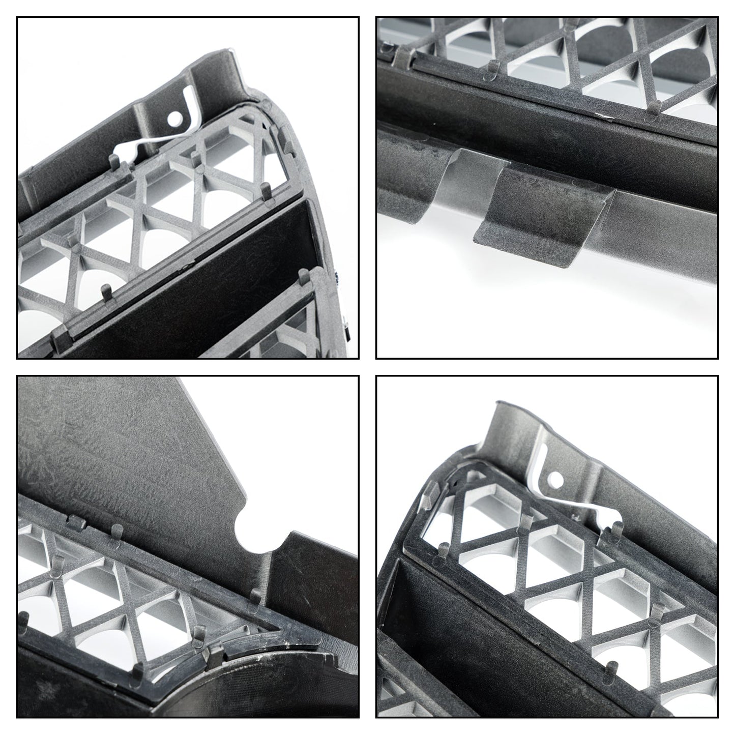 2002-2006 Mercedes Benz SL-Class R230 SL350/500/600/SL55/SL65 Front Bumper Upper Grill Silver Chrome Grille