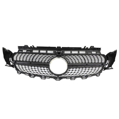 2017-2018 Mercedes Benz E-Class E400 E43 Sedan Sports Grill Diamond Silver Front Grille