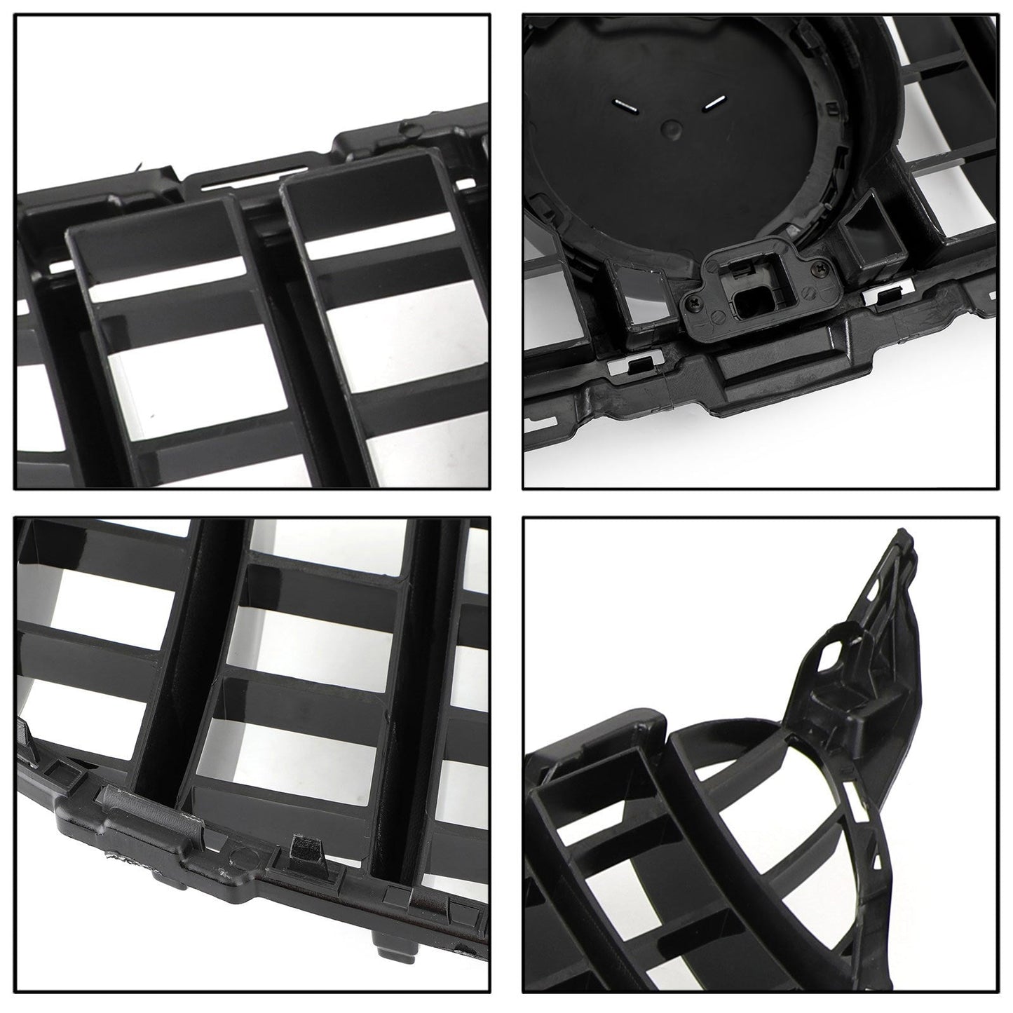 2019-2021 Mercedes Benz C-Class W205 C205 A205 Glossy Black GT Style Grill Front Bumper Replacement Grille