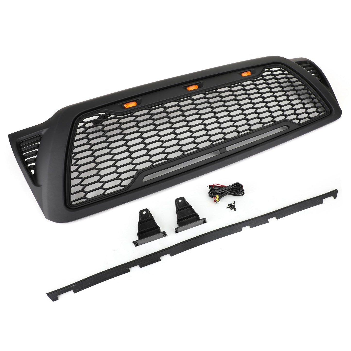 Toyota 2005-2011 Tacoma Front Grille With LED lights Bumper Hood Mesh Grill