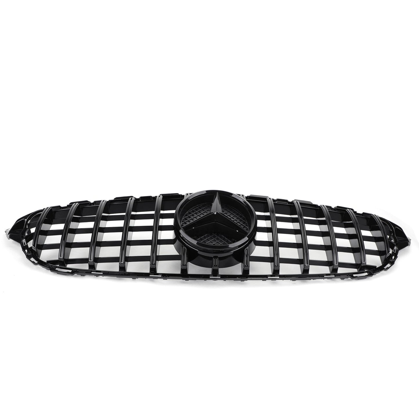 2015-2018 Mercedes Benz C-Class W205 C205 A205 C200/250/300/350/C43 GTR Style Front Bumper Grill Replacement Black Grille