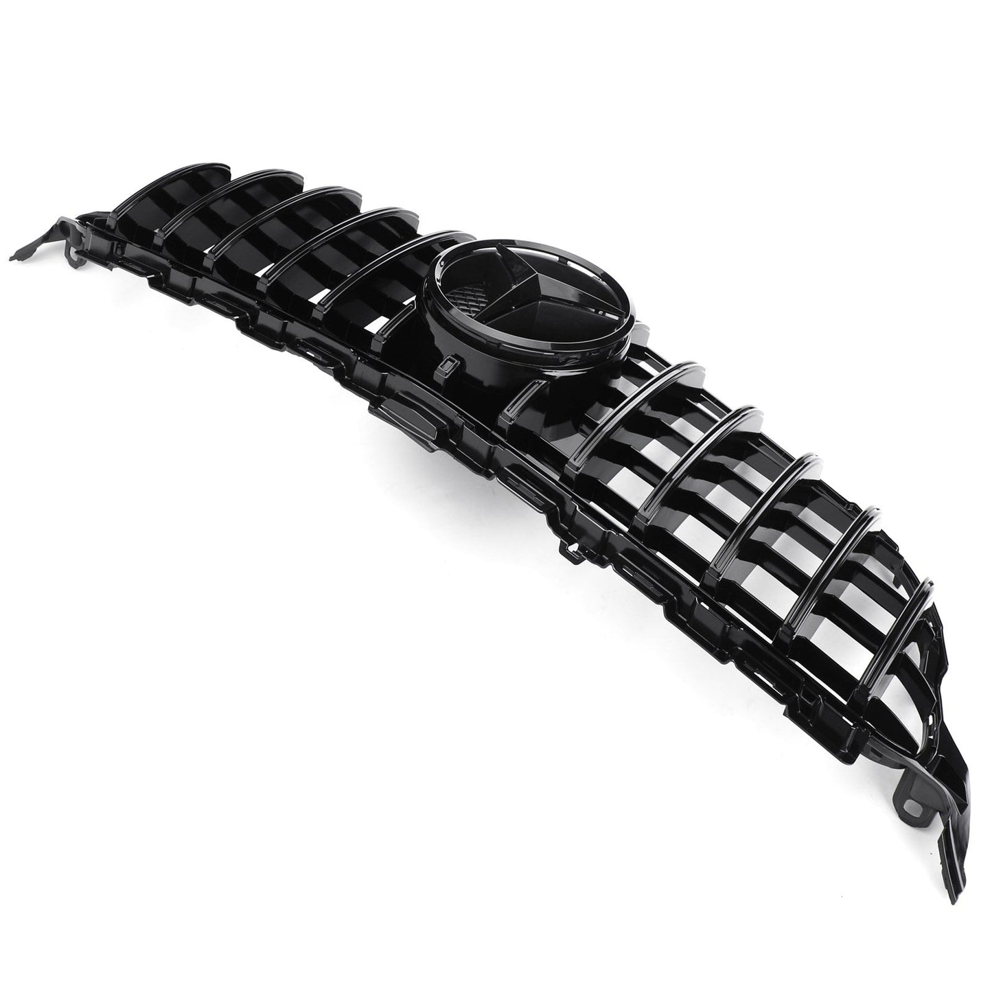 2015-2018 Mercedes Benz C-Class W205 C205 A205 C200/250/300/350/C43 GTR Style Front Bumper Grill Replacement Black Grille