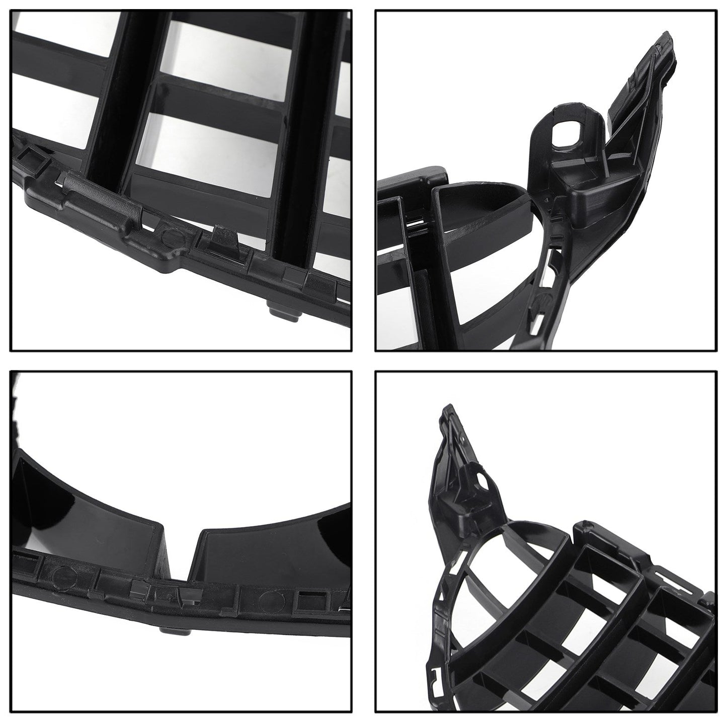 2015 2016 2017 2018 Mercedes Benz C-Class W205 C205 GT Style Grille Front Bumper Glossy Black Grill