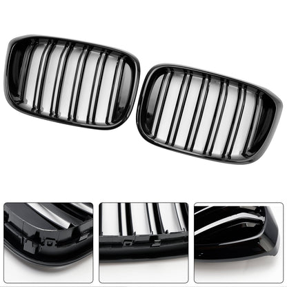 2018-2021 BMW X4 G02 X3 G01 G08 Gloss Black Front Kidney Grille Mesh Grill
