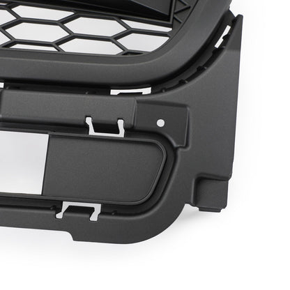 2016-2017 Ford Explorer Base/XLT/Limited/Platinum/Sport Front Upper Bumper Grill Replacement Black Grille With Lights