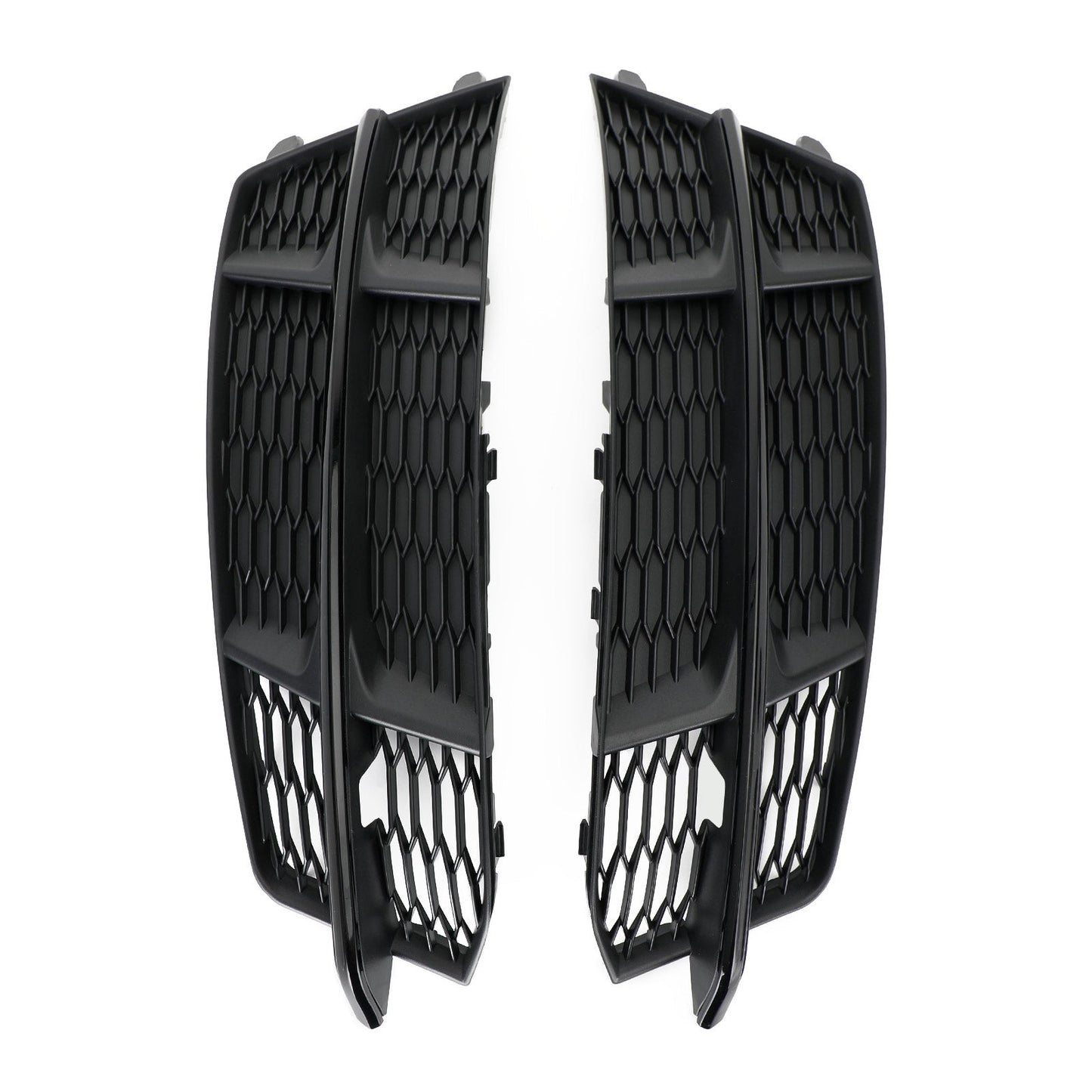 2016-2018 Audi A6 C7 S-Line Bumper Front Bumper Grill 4G0807681AN 4G0807682AN Lower Grille Grill Black Chrome Generic