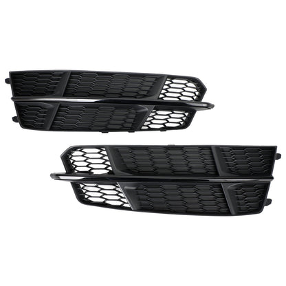 2016-2018 Audi A6 C7 S-Line Bumper Front Bumper Grill 4G0807681AN 4G0807682AN Lower Grille Grill Black Chrome Generic