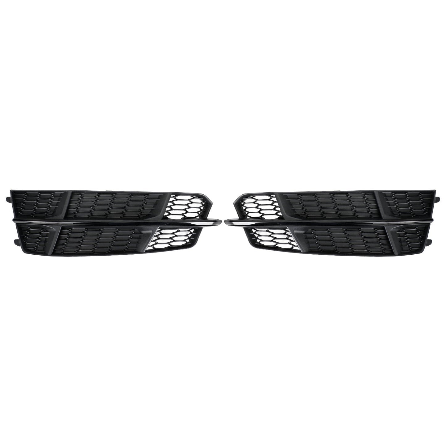 2016-2018 Audi A6 C7 S-Line Bumper Front Bumper Grill 4G0807681AN 4G0807682AN Lower Grille Grill Black Chrome Generic