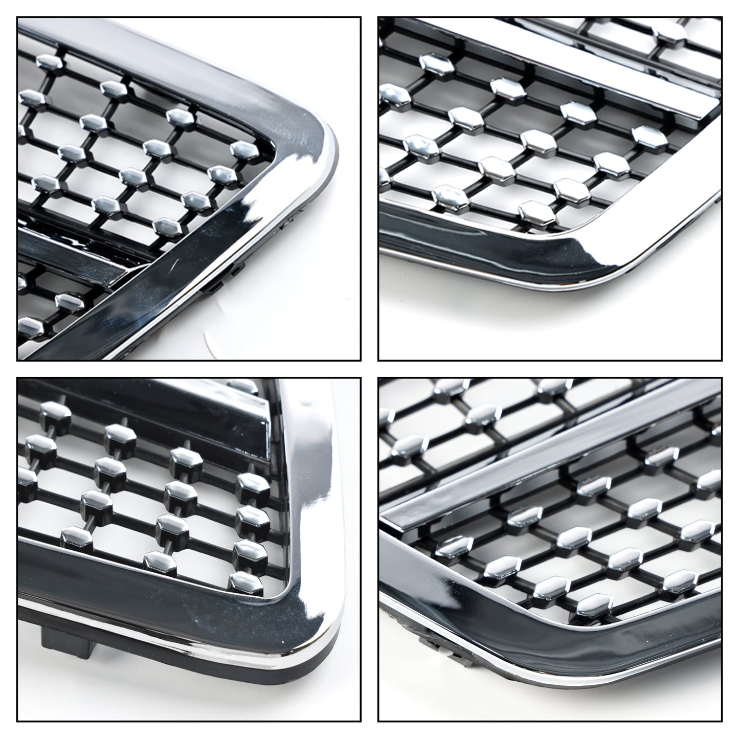 2001-2007 Mercedes-Benz C-Class W203 Front Bumper Grille Chrome Replacement Grill
