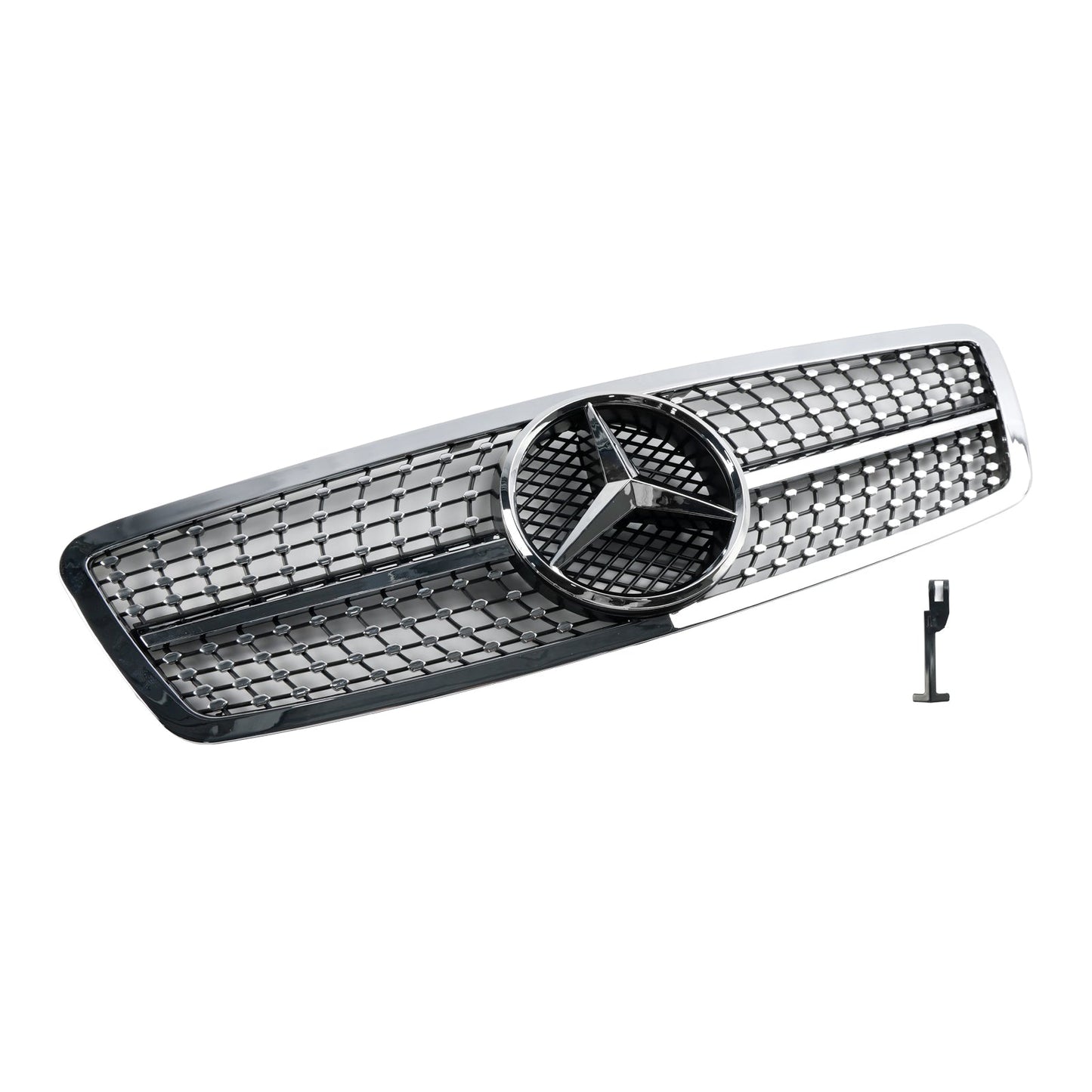 2001-2007 Mercedes-Benz C-Class W203 Front Bumper Grille Chrome Replacement Grill