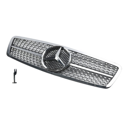 2001-2007 Mercedes-Benz C-Class W203 Front Bumper Grille Chrome Replacement Grill