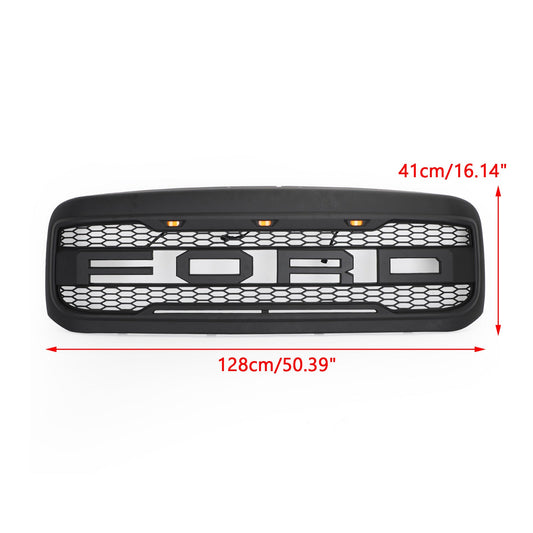 1999-2004 Excursion F250 F350 F450 F550 Ford Raptor Style Grill Replacement Super Duty Black Generic