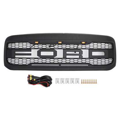 1999-2004 Excursion F250 F350 F450 F550 Ford Raptor Style Grill Replacement Super Duty Black Generic