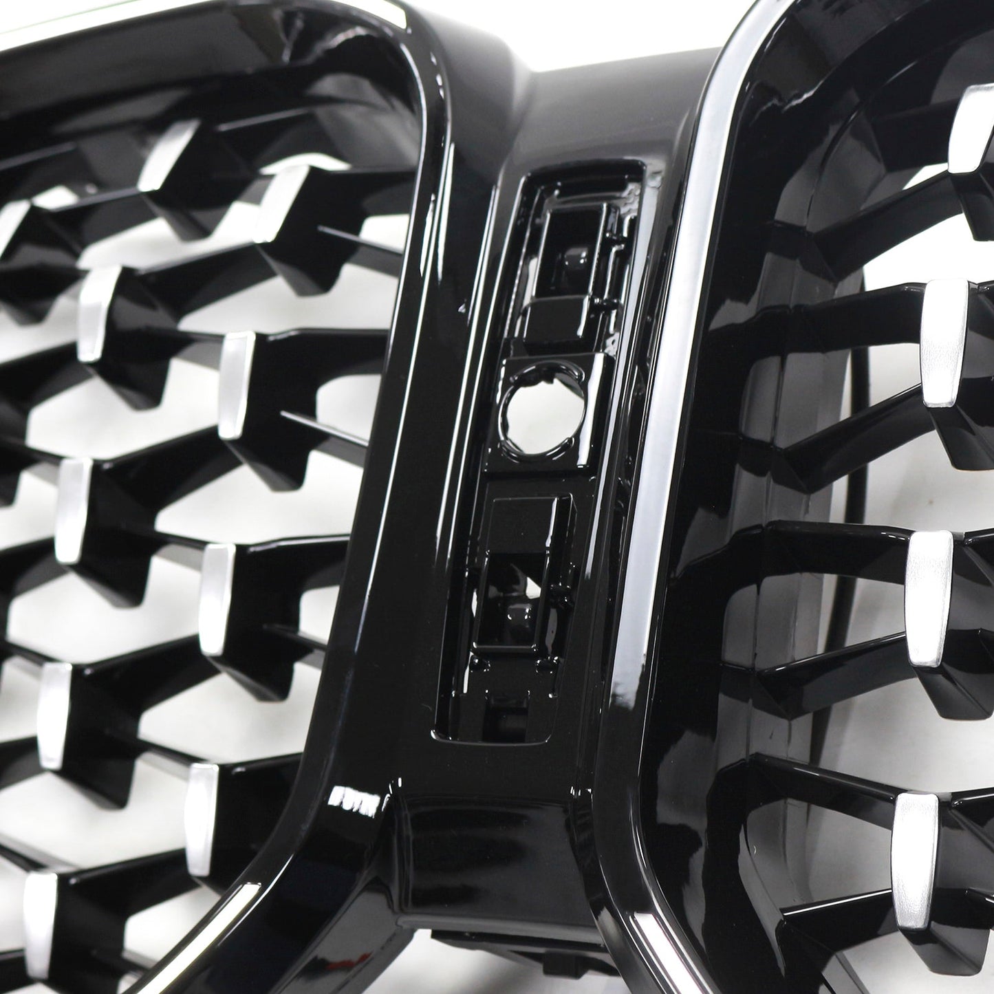 BMW X3 G01 / X4 G02 2022-2025 Black Kidney Front Grill Air Intake Radiator Bumper Grille W/ LED Strip Light
