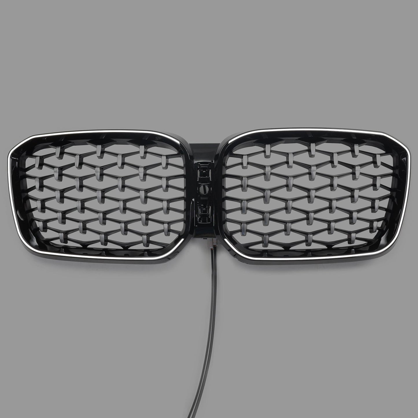 BMW X3 G01 / X4 G02 2022-2025 Black Kidney Front Grill Air Intake Radiator Bumper Grille W/ LED Strip Light