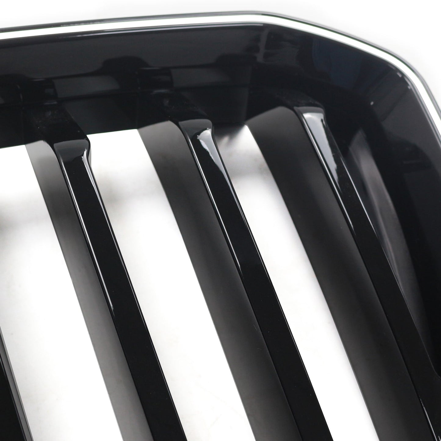 BMW X3 G01 / X4 G02 2022-2025 Black Kidney Front Grill Air Intake Radiator Bumper Grille W/ LED Strip Light