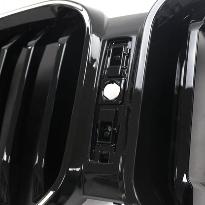 BMW X3 G01 / X4 G02 2022-2025 Black Kidney Front Grill Air Intake Radiator Bumper Grille W/ LED Strip Light