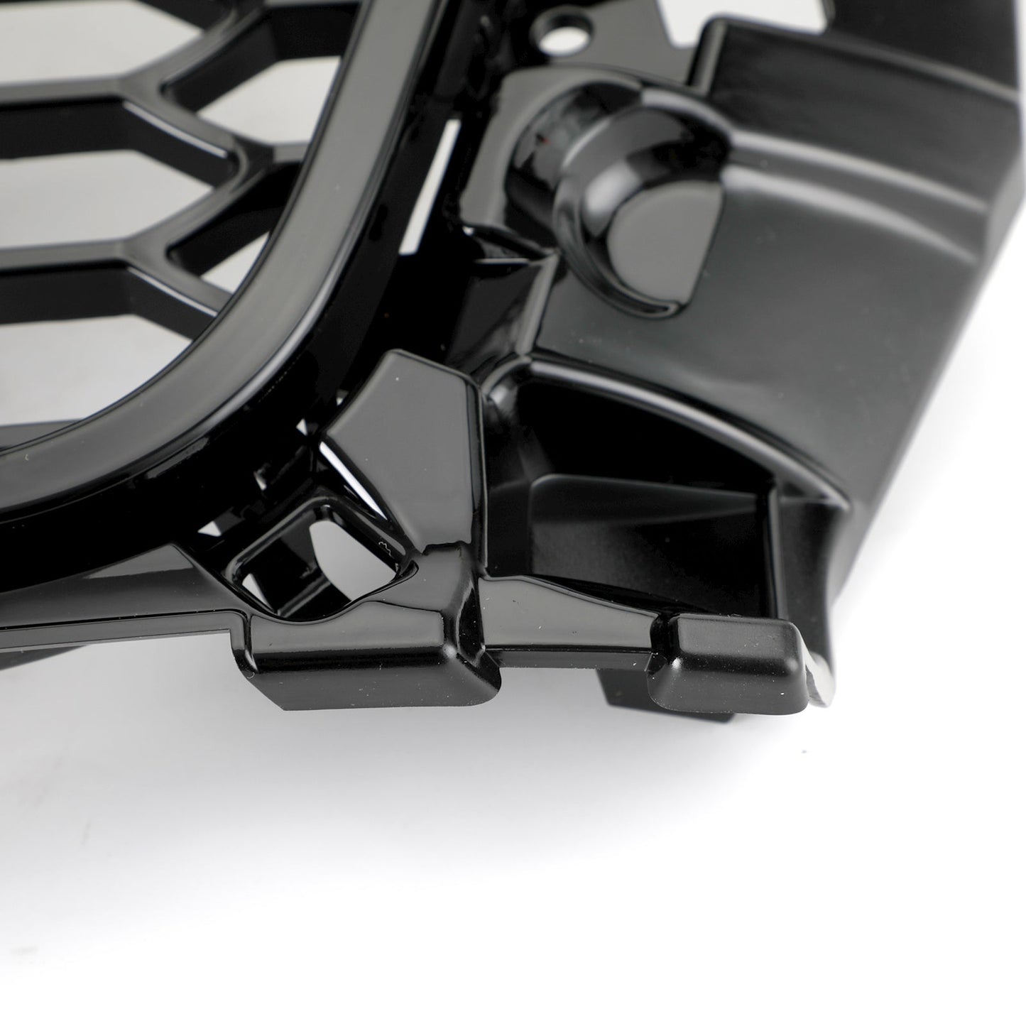 2013-2016 Audi A3 / A3 Sline / S3 Front Grill Air Intake Radiator Glossy Black RS Honeycomb Bumper Grille With Rings Emblem