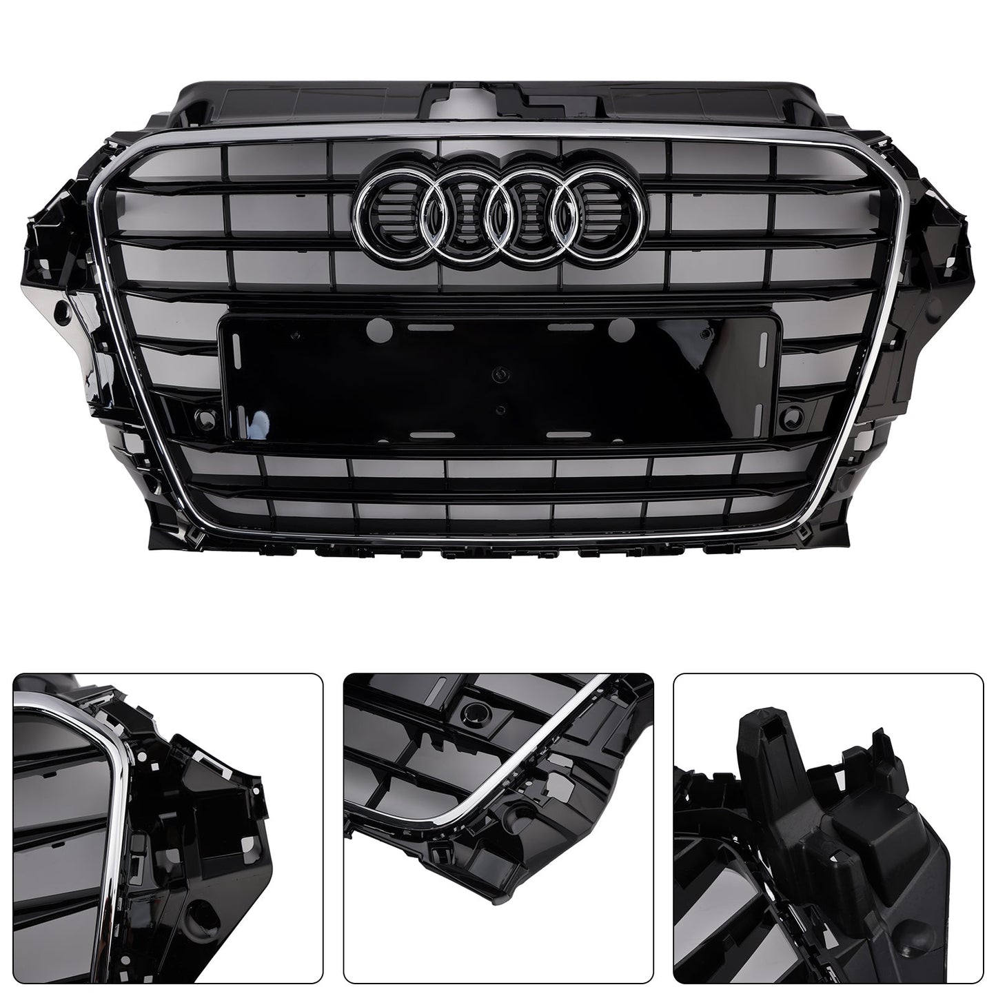 2013-2016 Audi A3 S3 Chrome S3 Style 8V3853651 Front Bumper Grille Grill