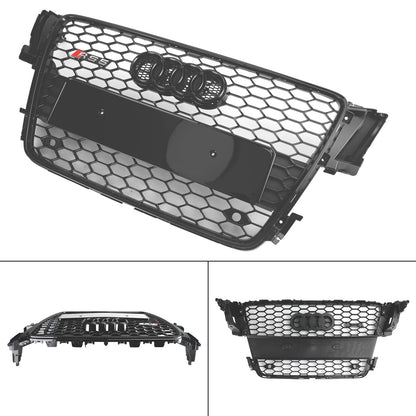 2008-2012 Audi A5/ A5 Sline/ S5 B8 Honeycomb Glossy Black Grille RS5 Sport Front Bumper Grill