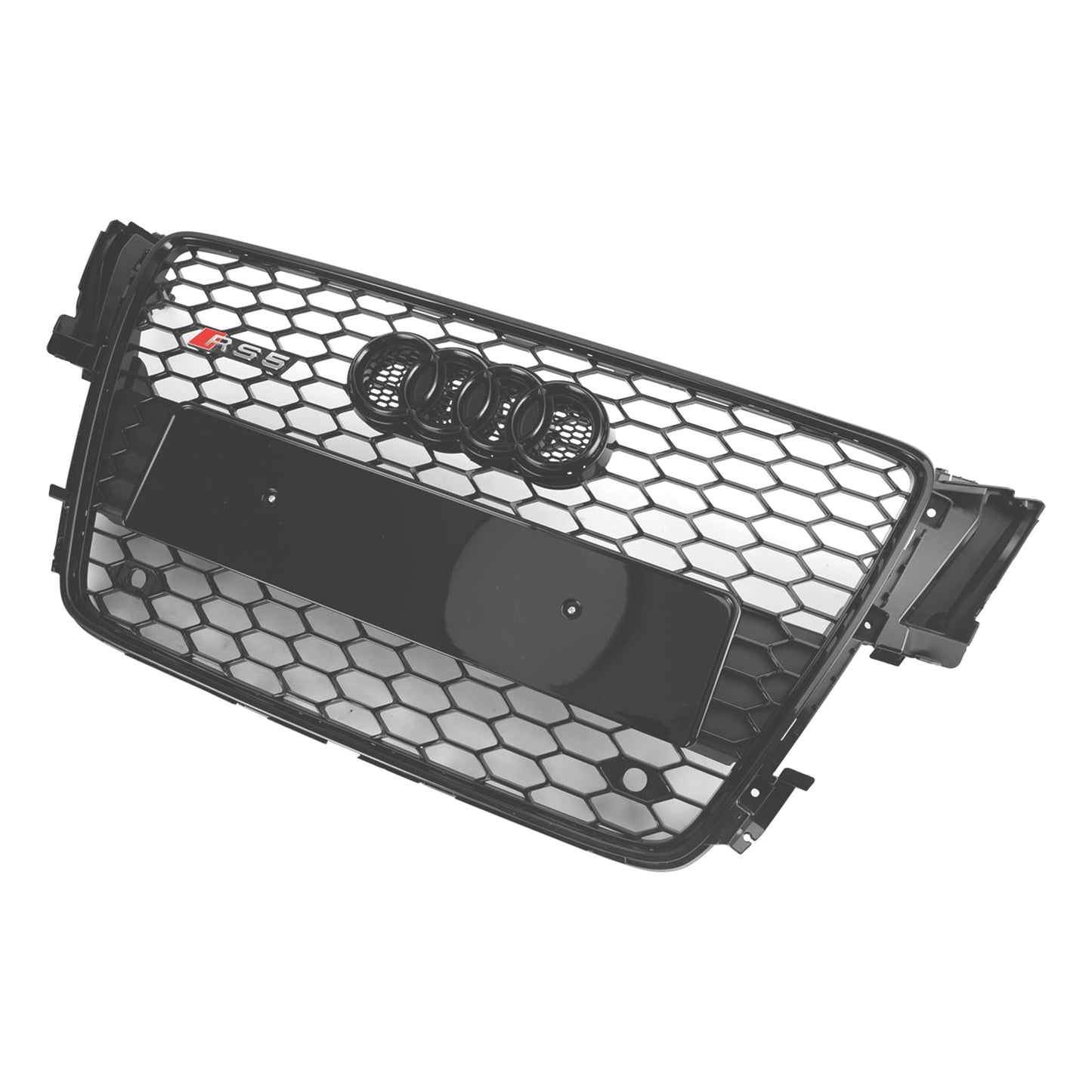 2008-2012 Audi A5/ A5 Sline/ S5 B8 Honeycomb Glossy Black Grille RS5 Sport Front Bumper Grill