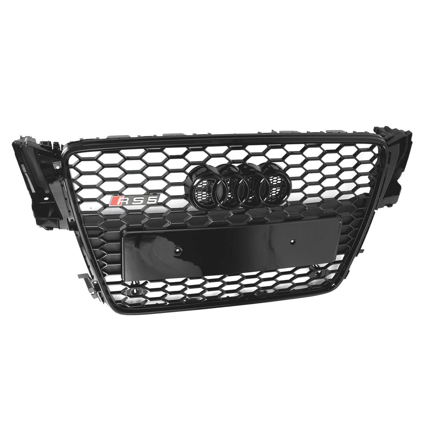 2008-2012 Audi A5/ A5 Sline/ S5 B8 Honeycomb Glossy Black Grille RS5 Sport Front Bumper Grill