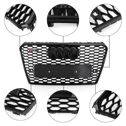 2010-2015 Audi A7 S7 Grill Replacement RS7 Style Honeycomb Sport Mesh Hex Black Grille